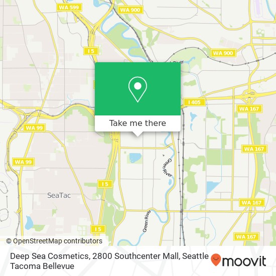 Deep Sea Cosmetics, 2800 Southcenter Mall map