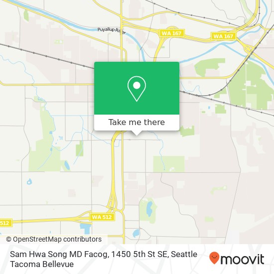 Sam Hwa Song MD Facog, 1450 5th St SE map