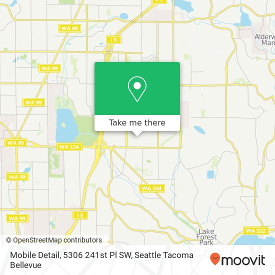 Mapa de Mobile Detail, 5306 241st Pl SW