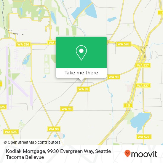 Mapa de Kodiak Mortgage, 9930 Evergreen Way