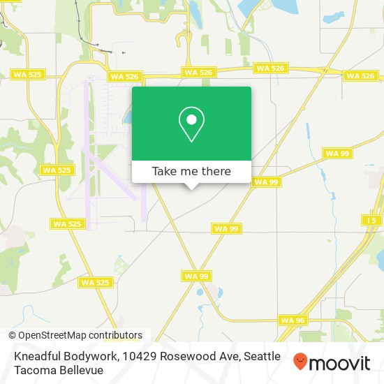 Mapa de Kneadful Bodywork, 10429 Rosewood Ave