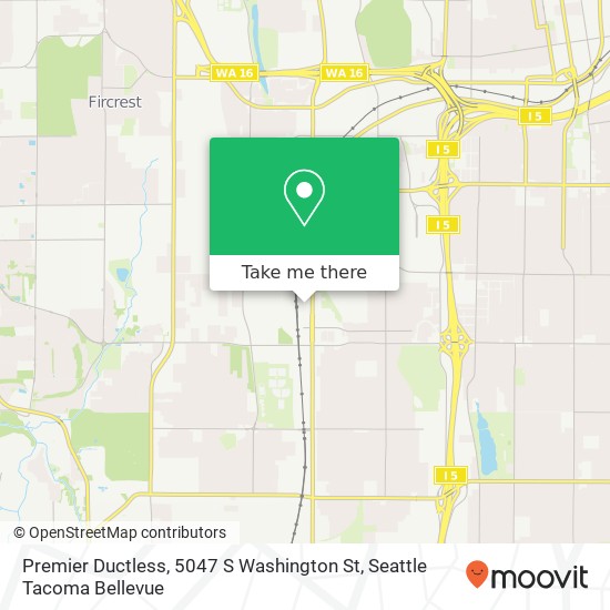 Mapa de Premier Ductless, 5047 S Washington St