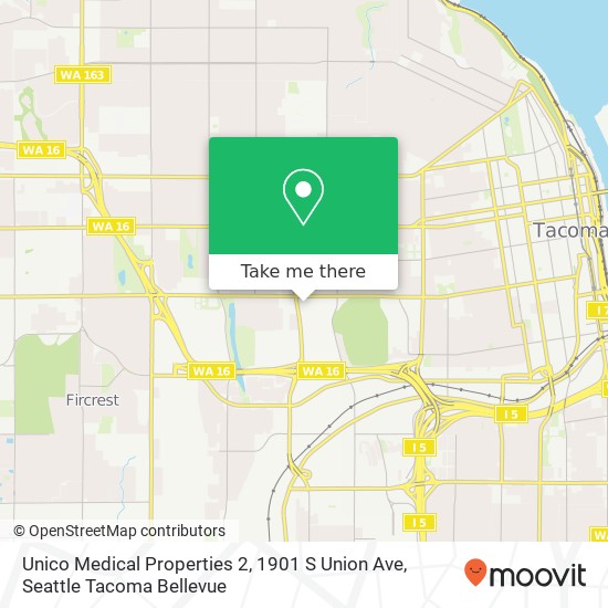 Mapa de Unico Medical Properties 2, 1901 S Union Ave