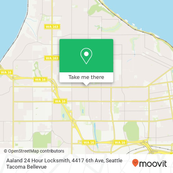 Mapa de Aaland 24 Hour Locksmith, 4417 6th Ave