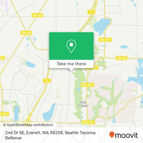Mapa de 2nd Dr SE, Everett, WA 98208