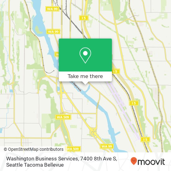 Washington Business Services, 7400 8th Ave S map