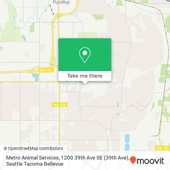 Mapa de Metro Animal Services, 1200 39th Ave SE