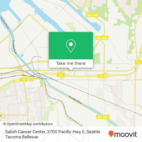Mapa de Salish Cancer Center, 3700 Pacific Hwy E