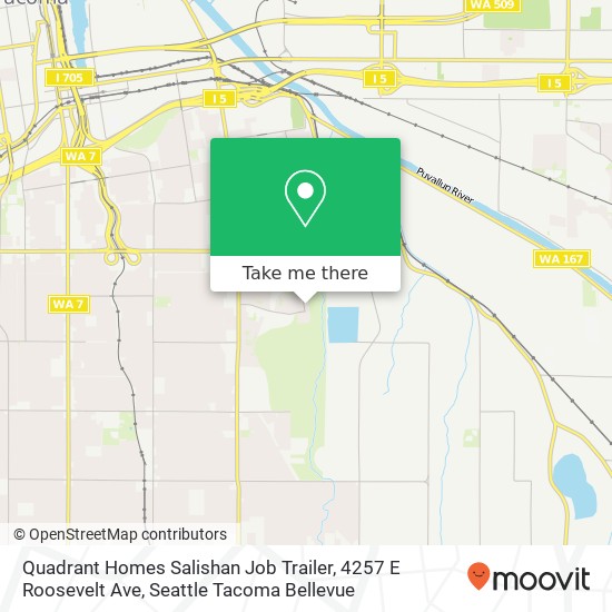 Mapa de Quadrant Homes Salishan Job Trailer, 4257 E Roosevelt Ave