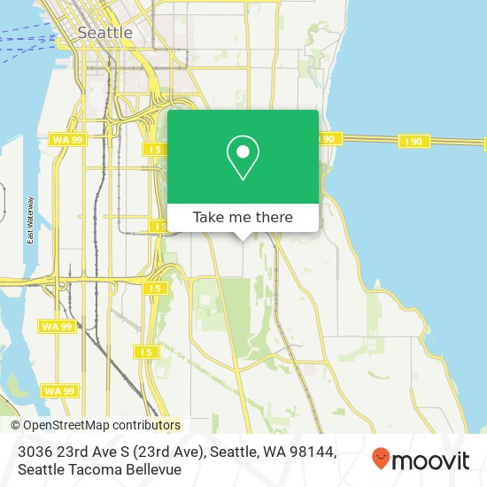 Mapa de 3036 23rd Ave S (23rd Ave), Seattle, WA 98144