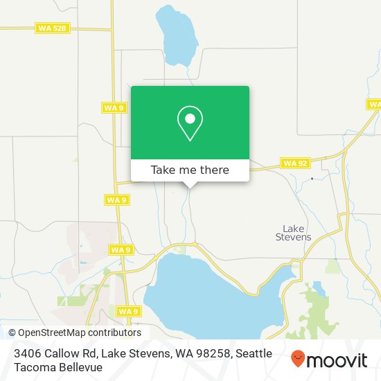 Mapa de 3406 Callow Rd, Lake Stevens, WA 98258