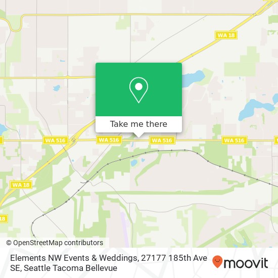 Mapa de Elements NW Events & Weddings, 27177 185th Ave SE