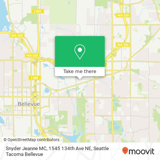 Snyder Jeanne MC, 1545 134th Ave NE map