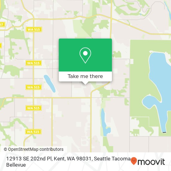 12913 SE 202nd Pl, Kent, WA 98031 map