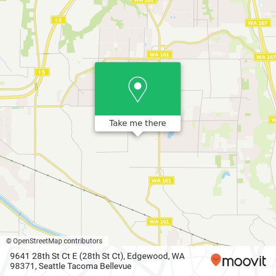 Mapa de 9641 28th St Ct E (28th St Ct), Edgewood, WA 98371