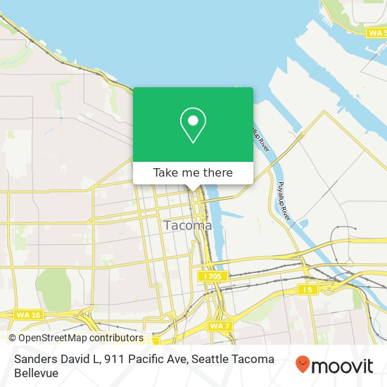 Mapa de Sanders David L, 911 Pacific Ave