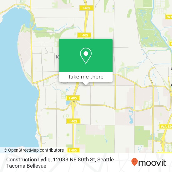 Mapa de Construction Lydig, 12033 NE 80th St