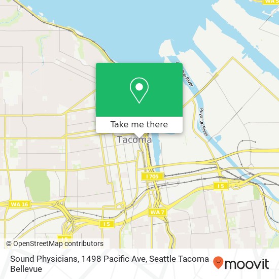 Mapa de Sound Physicians, 1498 Pacific Ave