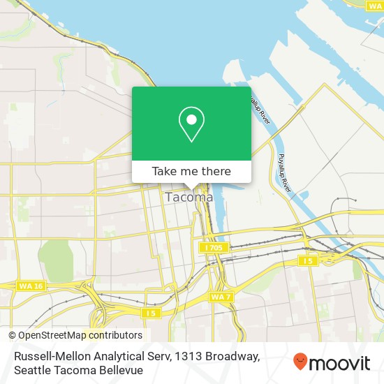 Mapa de Russell-Mellon Analytical Serv, 1313 Broadway