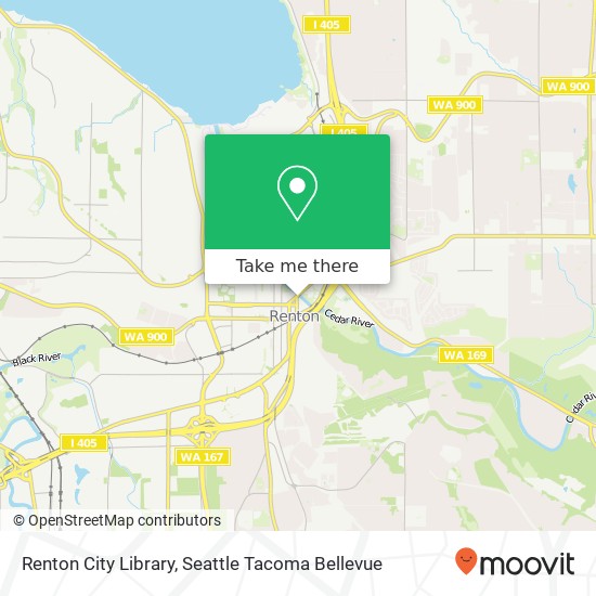 Mapa de Renton City Library