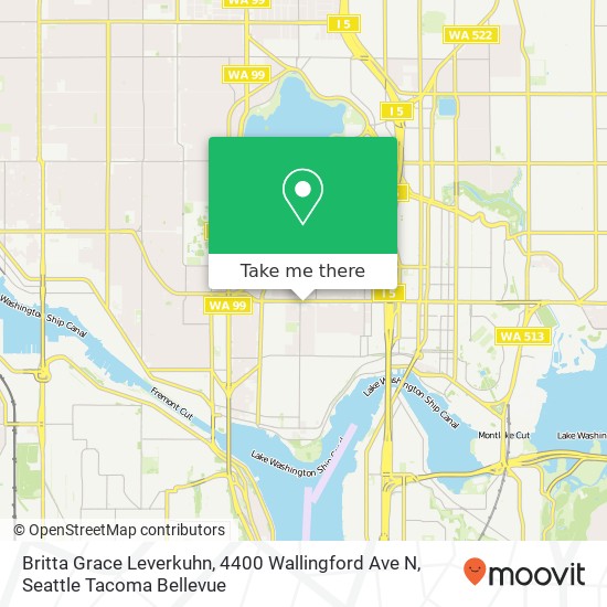 Mapa de Britta Grace Leverkuhn, 4400 Wallingford Ave N