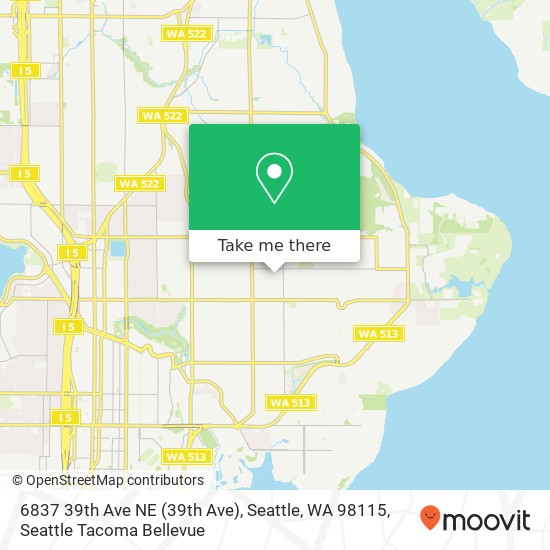 6837 39th Ave NE (39th Ave), Seattle, WA 98115 map