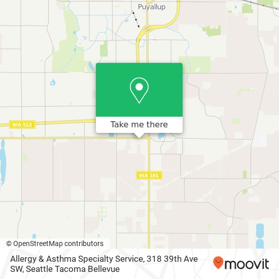 Mapa de Allergy & Asthma Specialty Service, 318 39th Ave SW
