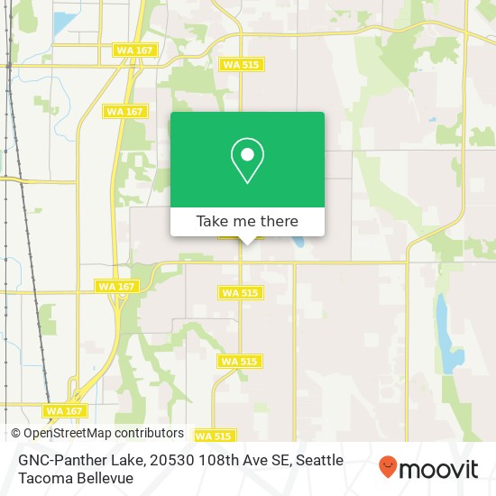 Mapa de GNC-Panther Lake, 20530 108th Ave SE