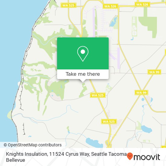 Mapa de Knights Insulation, 11524 Cyrus Way