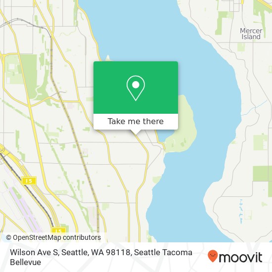 Wilson Ave S, Seattle, WA 98118 map