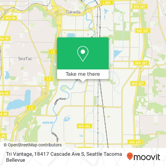 Mapa de Tri Vantage, 18417 Cascade Ave S