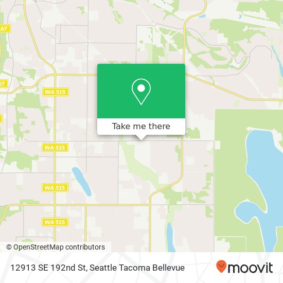 Mapa de 12913 SE 192nd St, Renton, WA 98058