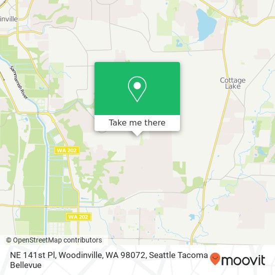 Mapa de NE 141st Pl, Woodinville, WA 98072