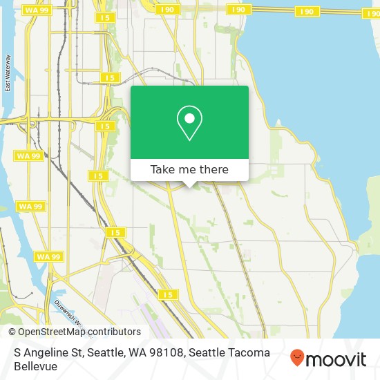S Angeline St, Seattle, WA 98108 map