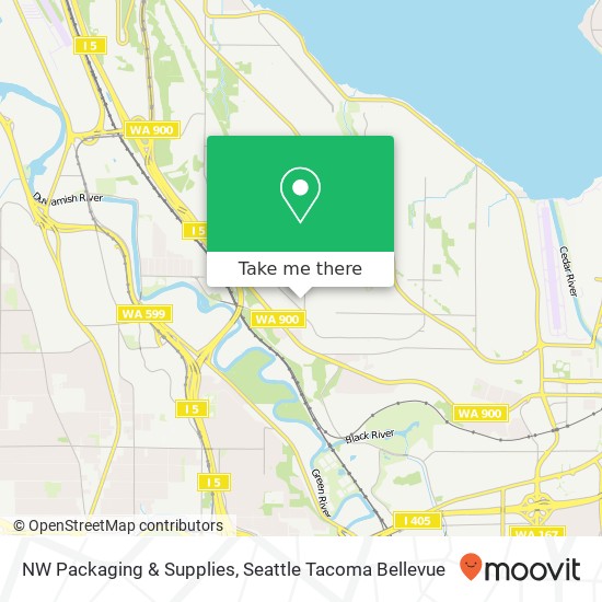 NW Packaging & Supplies map