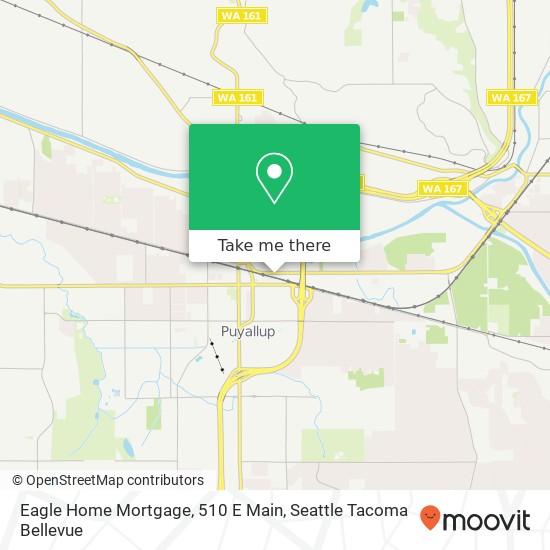 Mapa de Eagle Home Mortgage, 510 E Main