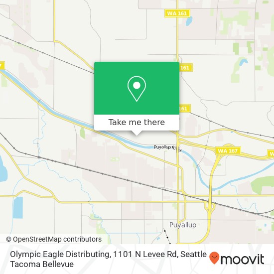 Mapa de Olympic Eagle Distributing, 1101 N Levee Rd