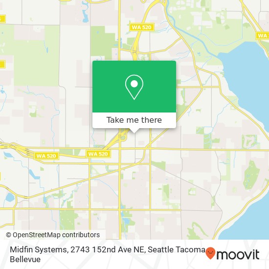 Mapa de Midfin Systems, 2743 152nd Ave NE