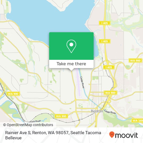 Mapa de Rainier Ave S, Renton, WA 98057