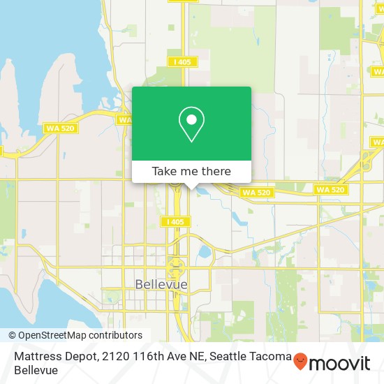 Mapa de Mattress Depot, 2120 116th Ave NE
