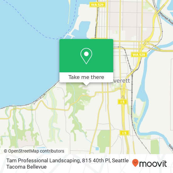 Mapa de Tam Professional Landscaping, 815 40th Pl