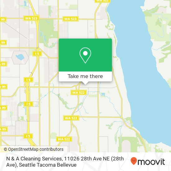 Mapa de N & A Cleaning Services, 11026 28th Ave NE