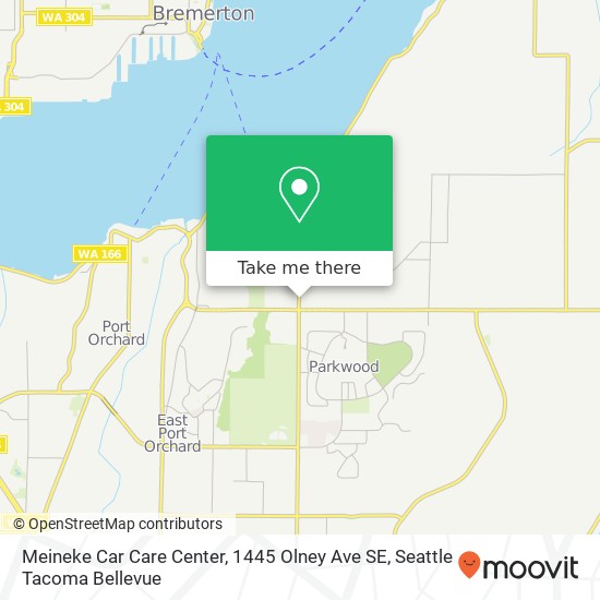 Mapa de Meineke Car Care Center, 1445 Olney Ave SE