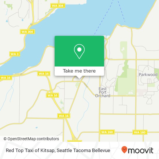 Mapa de Red Top Taxi of Kitsap