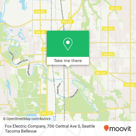 Mapa de Fox Electric Company, 706 Central Ave S