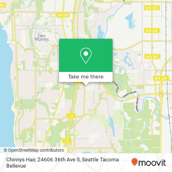 Chinnys Hair, 24606 36th Ave S map