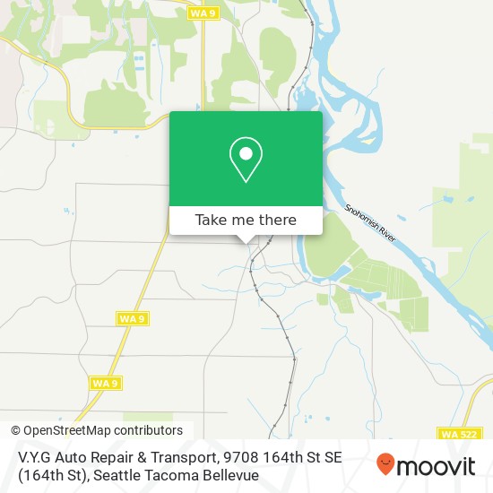 V.Y.G Auto Repair & Transport, 9708 164th St SE map