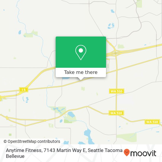 Mapa de Anytime Fitness, 7143 Martin Way E