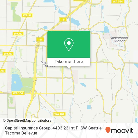 Capital Insurance Group, 4403 231st Pl SW map