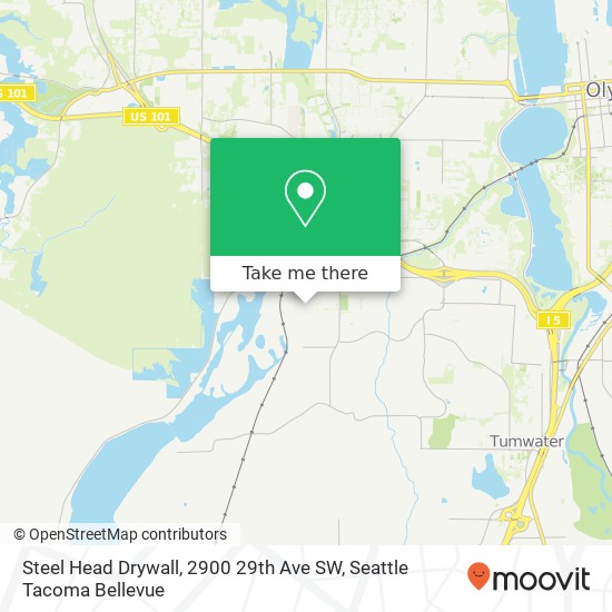 Mapa de Steel Head Drywall, 2900 29th Ave SW